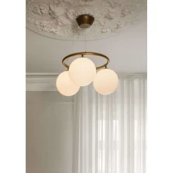 Nuura lysekrone Miira 3 Circular, Ø 54 cm, bronze/opal