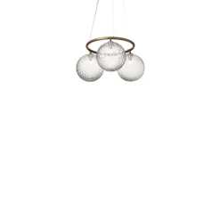 Nuura lysekrone Miira 3 Circular, Ø 54 cm, bronze/klar