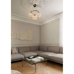 Nuura lysekrone Miira 3 Circular, Ø 54 cm, bronze/klar