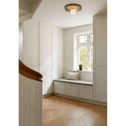 Nuura væglampe Liila Muuse, Ø 42 cm, IP44, guld/opal