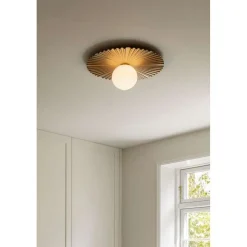 Nuura væglampe Liila Muuse, Ø 42 cm, IP44, guld/opal