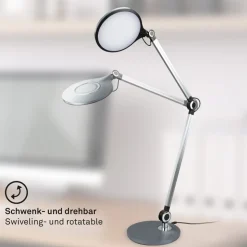 Office LED-skrivebordslampe, antracit, CCT