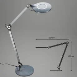 Office LED-skrivebordslampe, antracit, CCT