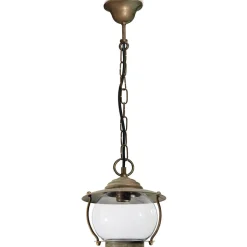 Olivia udendørs hængelampe, saltvandsresistent, IP44, messing