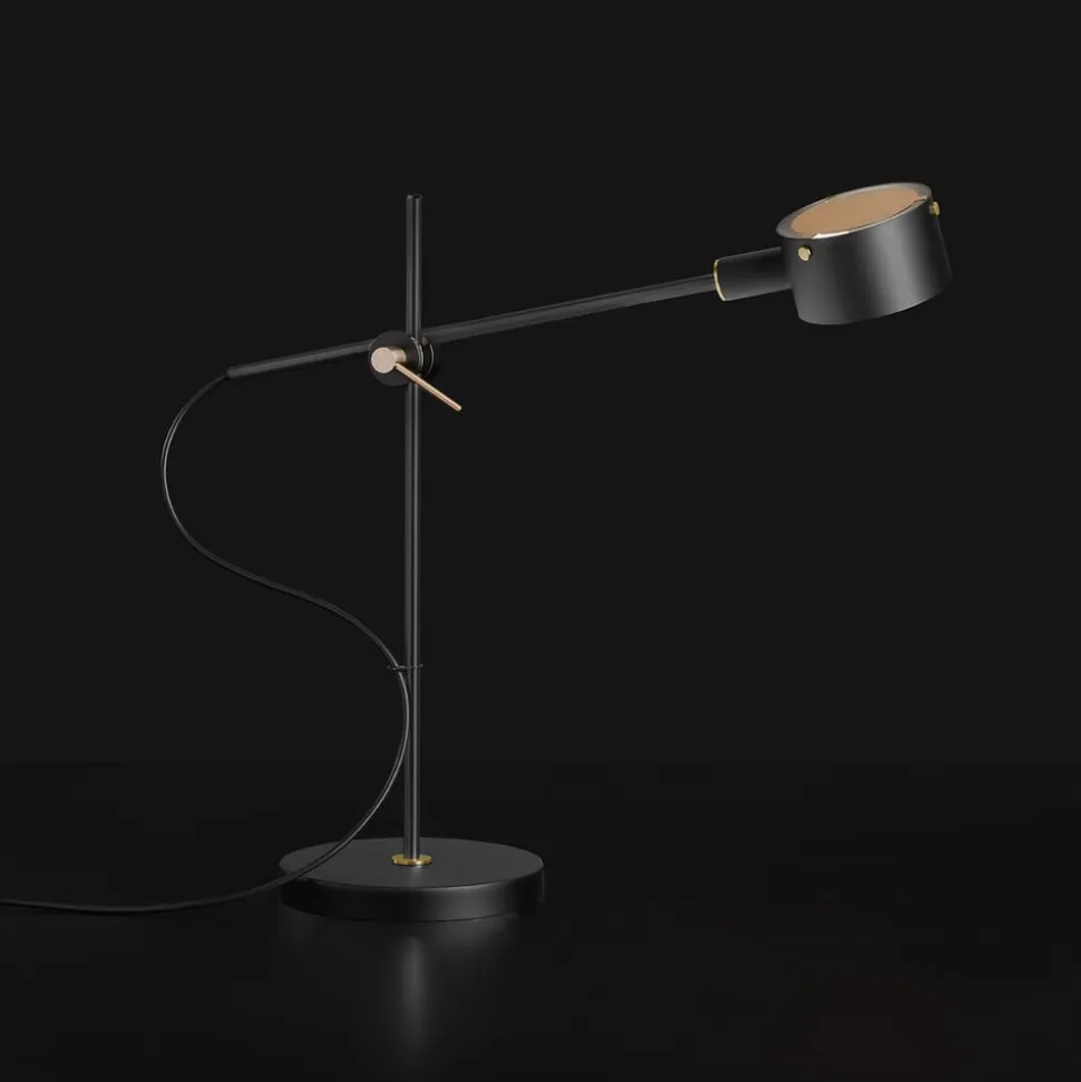 Oluce Go 252 LED-bordlampe, sort