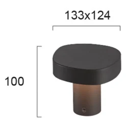 Onda LED-sokkellampe, IP54, højde 10 cm