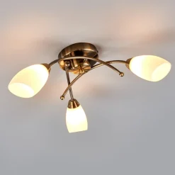 OPERA pragtfuld loftlampe, patineret messing