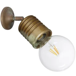 Orti væglampe med hængsel, antik messing