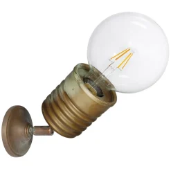 Orti væglampe med hængsel, antik messing