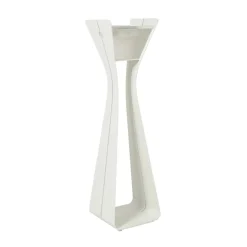 Osmoz LED-solcellelampe af aluminium, 175 cm, hvid