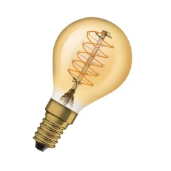 OSRAM 1906 E14 3,4W LED dråbe 822 guld dæmpbar