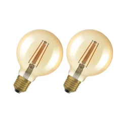 OSRAM 1906 E27 6,5W LED G95 824 guld dæmpbar 2 stk