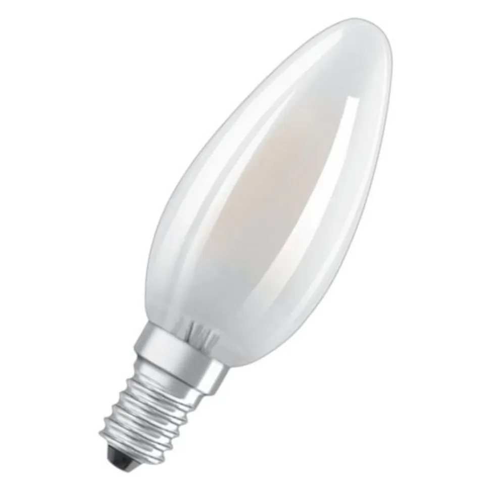 OSRAM Classic B LED-pære E14 4W 4.000K mat 2 stk.