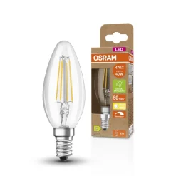 OSRAM Classic LED-kerte E14 2,9W 2.700 K klar dimm
