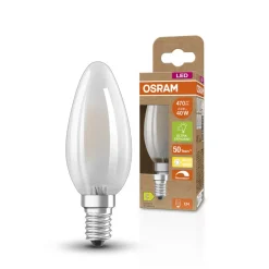 OSRAM Classic LED-kerte E14 2,9 W 2.700 K mat dimm