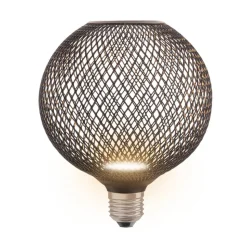 OSRAM Decor LED Flat Globe E27 3,5W sort 2.700K metal