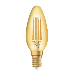 OSRAM filament kertepære Vintage 1906, E14 Filament 4W 824 gold