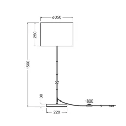OSRAM gulvlampe Decor Felt Weaving Cans, grå, 1 lyskilde, E27