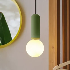 OSRAM hængelampe Decor Concrete Mic, grøn, beton, G9