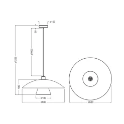 OSRAM hængelampe Decor Flying Mushroom blå/lyserød, stål, E27