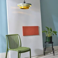 OSRAM hængelampe Decor Layers, grøn/gul, stål, E27