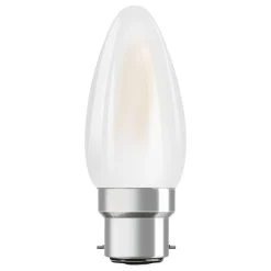 OSRAM LED stearinlys B22d Classic 827 4W mat