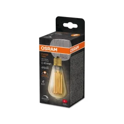 OSRAM LED Vintage 1906 Edison, guld, E27, 5,8 W, 822, dim.