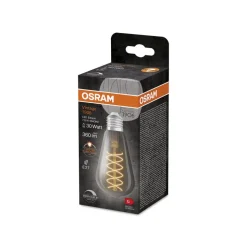 OSRAM LED Vintage 1906 Edison, grå, E27, 7,8 W, 818, dim.