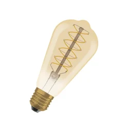 OSRAM LED Vintage 1906 Edison, guld, E27, 4,8 W, 822, dim.