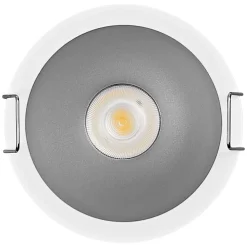 OSRAM LED-indbygningsspot TWIST, hvid/sølv, 840, Ø 7 cm, metal