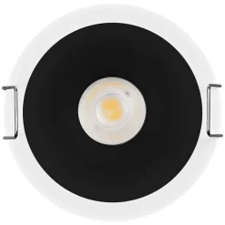 OSRAM LED-indbygningsspot TWIST, hvid/sort, 840, Ø 7 cm metal