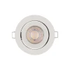 OSRAM LED-indbygningsspot, 3-pak, hvid, Ø 9 cm, metal, 827, dæmpbar