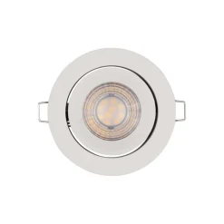 OSRAM LED-indbygningsspot, 3-pak, hvid, Ø 9 cm, metal, 827, dæmpbar