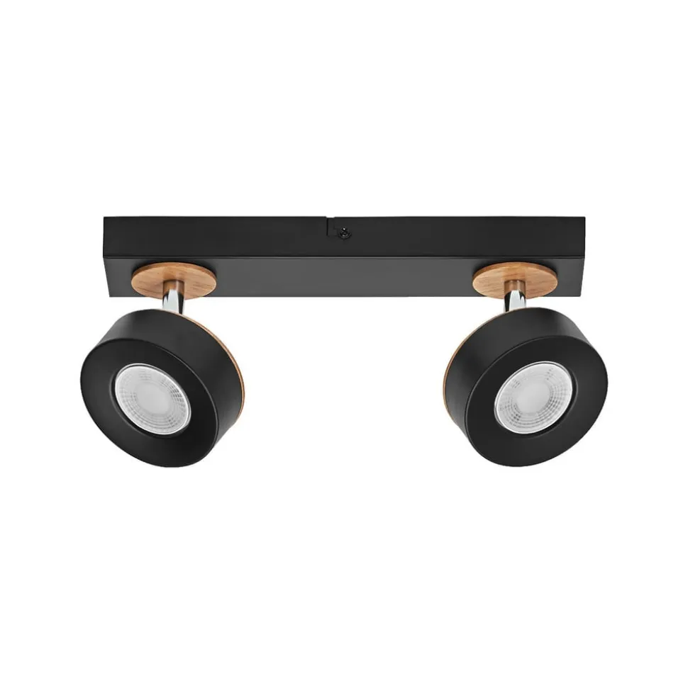 OSRAM LED-loftspot PLUTO, sort, 2 spots, 3.000 K