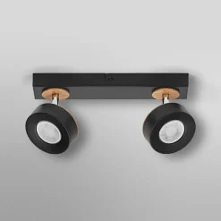 OSRAM LED-loftspot PLUTO, sort, 2 spots, 3.000 K