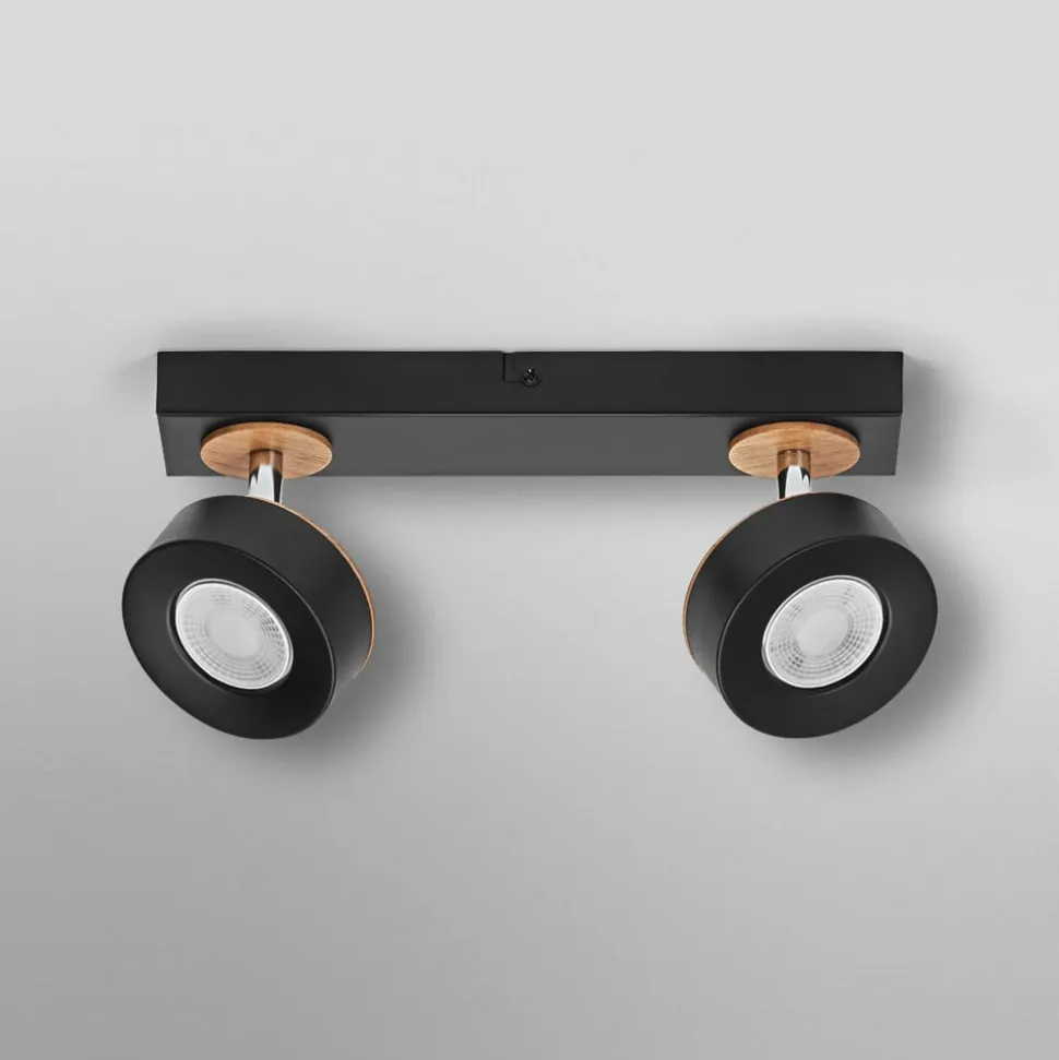 OSRAM LED-loftspot PLUTO, sort, 2 spots, 3.000 K