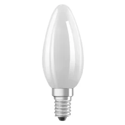 OSRAM LED-pære stearinlys mat E14 1,2W 2700K 255lm