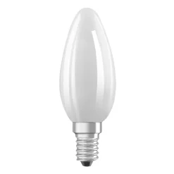 OSRAM LED-pære stearinlys mat E14 2,2W 4000K 470lm