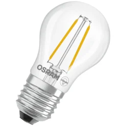 OSRAM LED-pære Tropfen P45, E27 1 W glødetråd 2.700 K