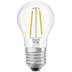 OSRAM LED-pære Tropfen P45, E27 1 W glødetråd 2.700 K