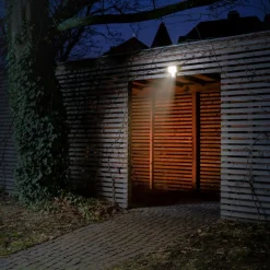 OSRAM LED-sensor-udendørs spotlampe ENDURA PRO FLOOD, grå, 15 W