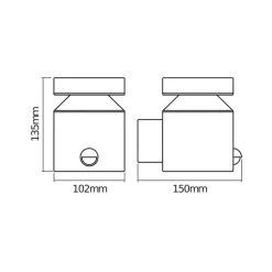 OSRAM LED-sensor-udendørs væglampe ENDURA STYLE CYLINDER, stål