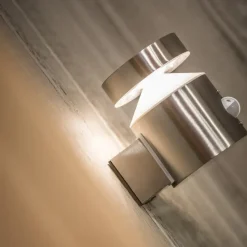 OSRAM LED-sensor-udendørs væglampe ENDURA STYLE CYLINDER, stål