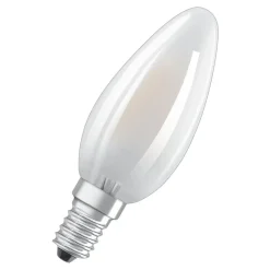 OSRAM LED-stearinlys E14 Classic B 4,2W 2.700K mat 3 stk