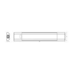 OSRAM LED-underskabsbelysning Linear Edge Sensor 50 cm sort CCT