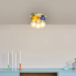 OSRAM loftlampe Decor Bubble, 3 lyskilder, stål, farvet, E27