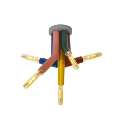 OSRAM loftlampe Decor Straw, 5 lyskilder, stål, farvet, E27