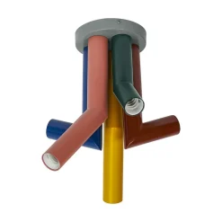 OSRAM loftlampe Decor Straw, 5 lyskilder, stål, farvet, E27