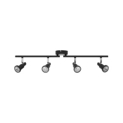 OSRAM loftspotter, sort 4 lyskilder Metal GU10-LED 927 dæmpbar