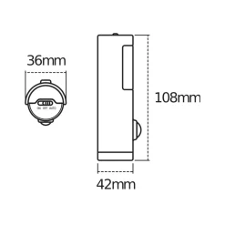 OSRAM natlampe NIGHTLUX TORCH, hvid, sensor, batteri IP54